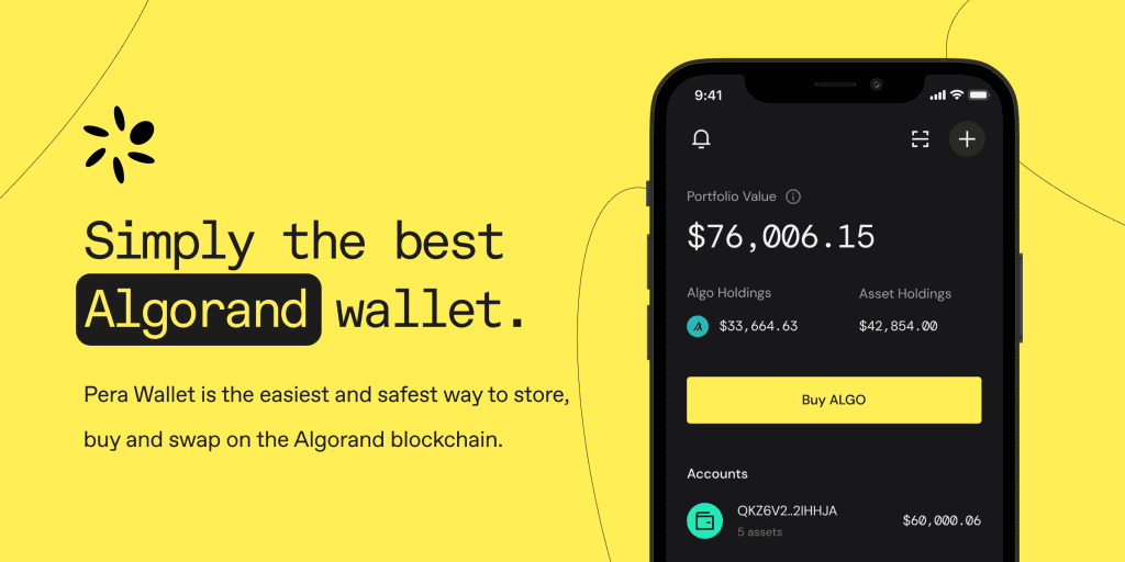 The Official Algorand Wallet called Pera Wallet. Simply the Best Algorand Wallet, easiest and safest way to store, buy and swap on the Algorand Blockchain.